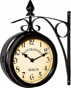 Kétoldalas Retro Pályaudvari Falióra