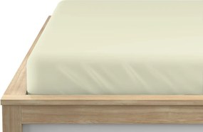 Jersey gumis lepedő világos krémszínű 180 x 200 cm