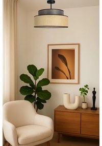 Felületre szerelhető csillár  BOHO 1xE27/60W/230V átm. 40 cm barna/bézs