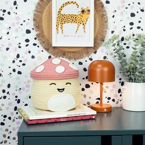 Bézs textil játéktároló kosár ø 23x22 cm Fizz Malcolm – SQUISHMALLOWS