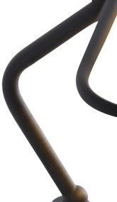 Klasszikus jegyzői lámpa fekete opál üveggel - Banker