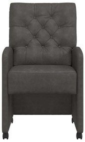 Kerekes Étkező Székek 2 pcs Fekete 58 x 67 x 97 cm Műbőr