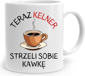 Pincérnek Ajándék Bögre Lő Magának Egy Kávét fényképes nyomtatással