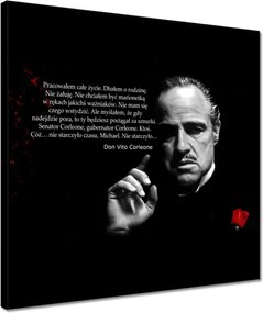 Vászonkép 40x40 Godfather Don Idézetek
