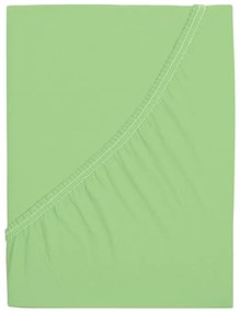 Mako-jersey pamut lepedő LUXORA 180x200 cm világoszöld