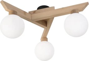 Felületre szerelhető csillár ANTONIO 3xG9/5W/230V tölgy/fehér