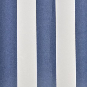 kék és fehér vászon napellenző tető 350 x 250 cm
