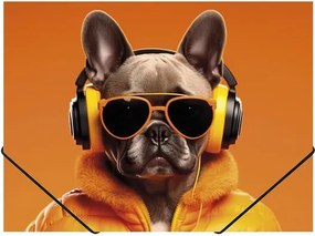 Gumis mappa, 15 mm, PP, A4, PANTA PLAST, Cool dog (INP4106460)