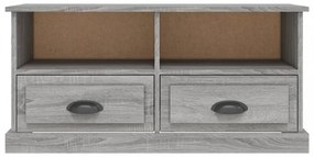 szürke sonoma színű szerelt fa TV-szekrény 93x35,5x45 cm