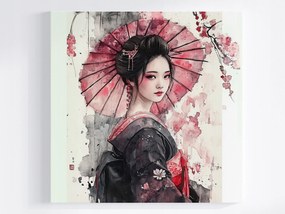Vászonkép Canvas Portré Nő Gésa Japán Hagyomány Ázsia 40x40