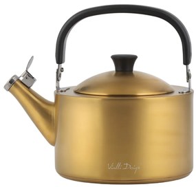 Aranyszínű rozsdamentes acél vízforraló kanna 1,5 l Diamante – Vialli Design