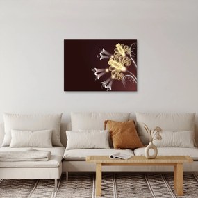 Kép - fényes virágok (70x50 cm)