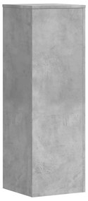 betonszürke szerelt fa növényállvány 33 x 33 x 100 cm