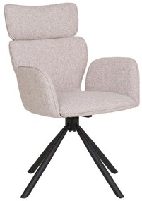 Bézs kárpitozott karfás étkezőfotel szett 2 db-os Cordoba – House Nordic