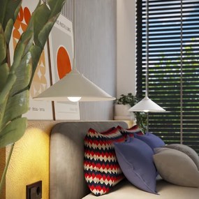 Sollux SL.1325 - Csillár zsinóron ZUMA 1xE27/15W/230V átm. 30 cm fehér