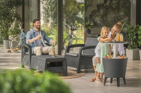 Keter Cool Bar Rattan kerti hűtőtáska 30 l,antracit