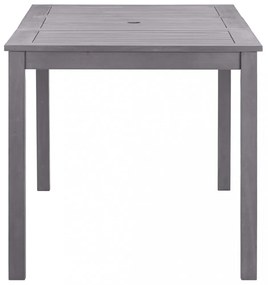 szürke antikolt tömör akácfa kerti asztal 140 x 80 x 74 cm