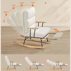 ROCKY hintaszék, 97x67x100cm, krémszínű SongmicsHome