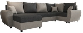 U alakú sarokkanapé Fleur Long (barna + szürke) (J). 1057089