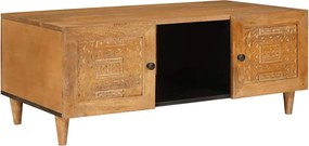 vidaXL Dohányzóasztal Világos Barna 100 x 54 x 40 cm Tömör akácfa