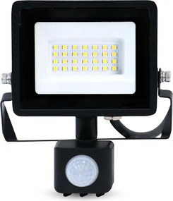 Nedis LLFLP16BLK - LED reflektor mozgás- és szürkületi érzékelővel LED/20W/230V IP44