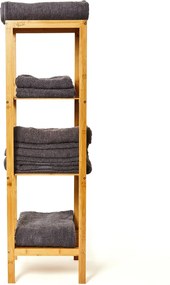 Blumfeldt Polcállvány, többcélú polcállvány, 4 szint, 34 x 110 x 33 cm (SZ x M x M), kombinálható, bambusz