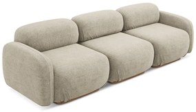 Bézs buklé moduláris kanapé 270 cm Ailani – Makamii