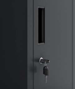 Szociális öltözőszekrény antracit BARTEK 1 Plus 292 x 1720 x 450 mm