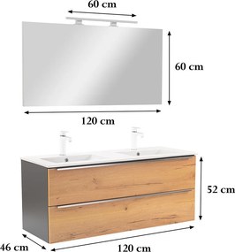Vario Trim 120 Fürdőszoba komplett szekrény