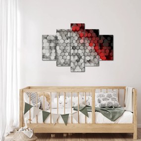 Kép - 3D hatszögek (150x105 cm)