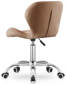 AKCIÓ Világosbarna irodai szék AVOLA VELVET II. osztály