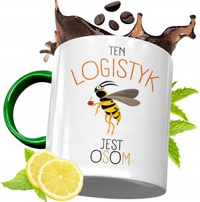 Zöld Bögre Logisztikusnak Születésnapi Ajándék fényképes nyomtatással