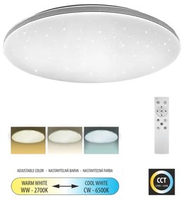 LED Dimmelhető mennyezeti lámpa VENTA LED/36W/230V 2700-6500K  + távirányító