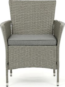 Kerti bútor garnitúra 100x60x69 cm, polyrattan, szürke, AZS-A1442 GREY