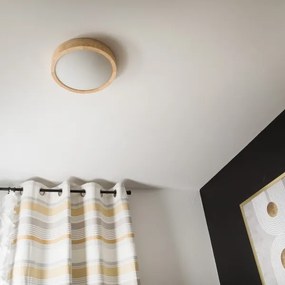 Mennyezeti lámpa NATURAL SLIM 1xE27/60W/230V ø 27 cm fenyő