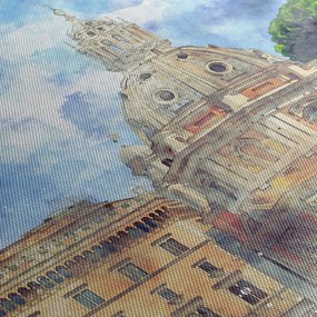 Kép - Santa Maria di Loreto temploma, Róma, Olaszország (70x50 cm)