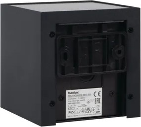 Kanlux 28996-LED REKA napelemes fali lámpa LED/3W/230V 3000/4000/6500K IP65 fekete