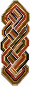 Kézi szövésű gyapjú futószőnyeg 80x300 cm Lattice Shaped – Flair Rugs