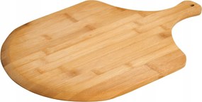Nagy tálaló- és vágódeszka Bambusz tálca pizza fogantyúval 45cm