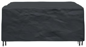 Kültéri bútorhuzat Fekete 200 x 150 x 85 cm 210D