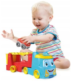 Színes Team Red bukfenceztető autószállító 2 az 1-ben Clementoni