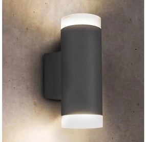 Brilagi - Kültéri fali lámpa MATERA 2xGU10/30W/230V antracit IP54