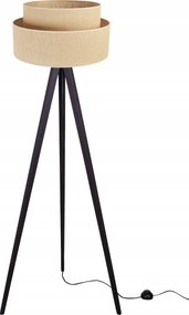 Állólámpa Háromlábú Fa Lámpabúra 45CM Torta