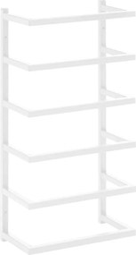 vidaXL fehér acél törölközőtartó 24 x 12 x 48 cm