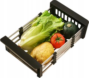 Mosogató Csepegtető Teleszkópos Edényszárító Zöldség Szárító Kihúzható