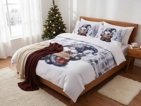 Mikroszatén ágyneműhuzat JOLLY GNOME fehér + díszpárnahuzat 45 x 45 cm ingyen Ágyneműhuzat mérete: 70 x 90 cm | 140 x 200 cm