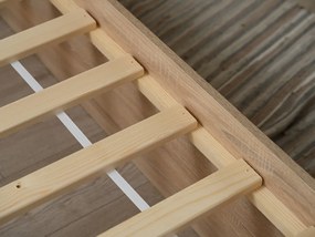 Léces ágyrács textillel 90x200 cm