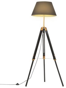 fekete-aranyszĂnƱ hĂĄromlĂĄbĂș tömör tĂkfa ĂĄllĂłlĂĄmpa 141 cm