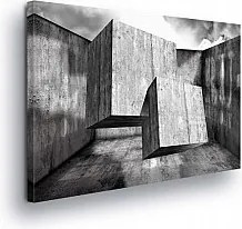 Vászonkép 100x75 Beton geometria absztrakt tér mélység minimalizmus