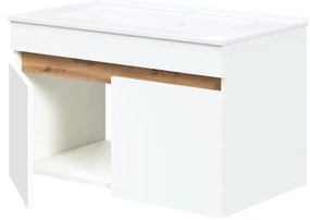 Puresa mosdó alatti szekrény 80 cm, fehér